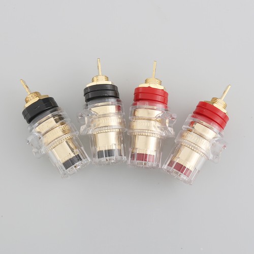 4PCS Amplificatore HiFi Placcato Oro Attacco Altoparlante Post Terminale Presa Banana - Foto 8 di 12