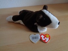 Ty Beanie Baby Bruno the dog, Made in Indonesia, with tag unattached
