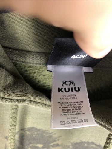 Sudadera con Capucha Kuiu Para Hombre Grande Algodón/Poliéster Caza Oveja Carnero Verde Usada - Imagen 9 de 14