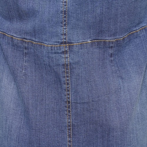 Clove Jeans Open Front Pinafore Mid Weight Denim Skater Dress Plus Size 16-24 - Picture 7 of 7
