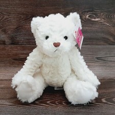Plush Teddy Bear 10" White Soft Stuffed Animal NEW