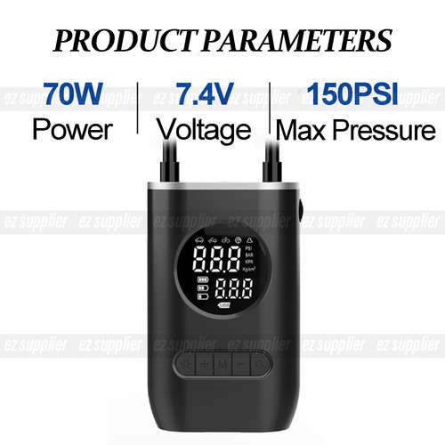 Automatic Cordless Car Tyre Inflator LCD Air Compressor Pump 4000mAh 150PSI - Picture 4 of 7