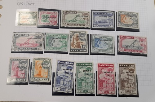 Zanzibar stamps on 7 pages 1899 - 1967 (sparse until 1930s) Approx 170 Used/MM - Picture 14 of 15