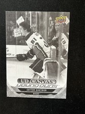 24-25 UD Series 1 Hockey Black And White Canvas Young Guns C-95 Cutter Gauthier