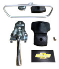 68 CAMARO FIREB COUPE INNER REAR VIEW MIRROR * BRACKET * BOOT & SCREW KIT 08SK-2
