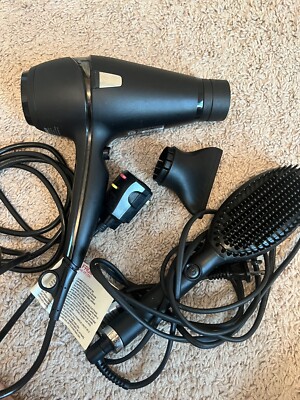 ghd Rise Hot Brush and hair dryer