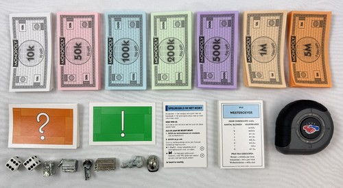 Gioco da bordo Monopoly City Hasbro gioco da tavolo Nederlands 3D gioco completo 2008 - Foto 5 di 10
