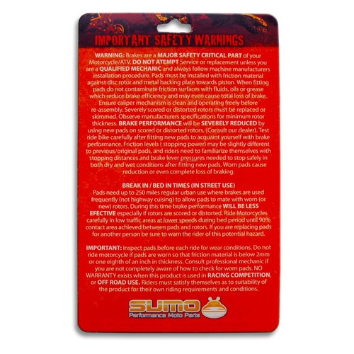 Pastillas de freno traseras Harley Davidson Sportster & Dyna & Softail Series [1988-1999] - Imagen 3 de 3