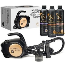 Norvell Sunless Kit - M1000 Mobile HVLP Spray Tan Airbrush Machine ,New entry
