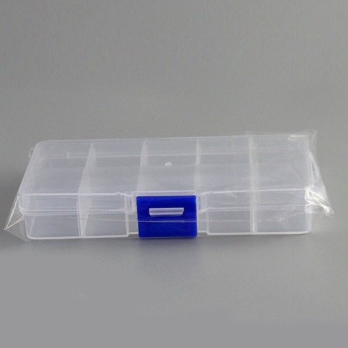 10Grids Plastic Transparent Organizer Jewel Bead Case Cover Container Storage ↻ - Picture 11 of 17