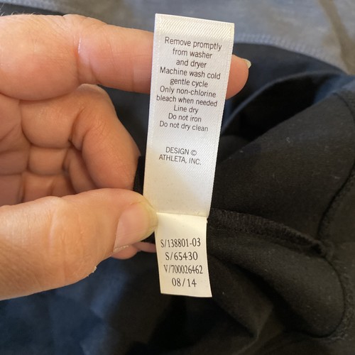 Athleta Dress Womens Large Gray Black Ella Short Sleeve Merino Wool Blend NWT - Picture 10 of 11