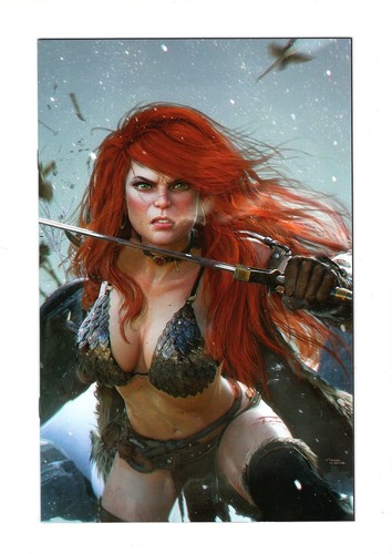 RED SONJA: PRICE OF BLOOD #1 TIAGO DA SILVA VIRGIN VARIANT NM DYNAMITE LTD 500