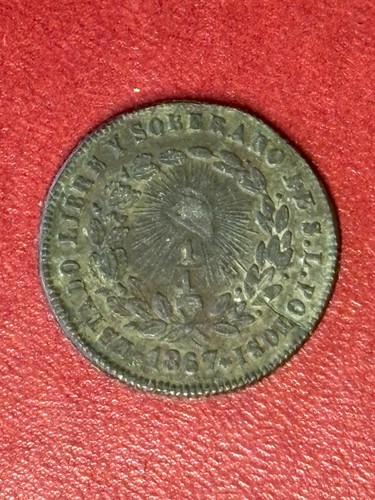 AU 1867 SLP ¼ Real – Registry-Caliber Raw – Cleaner Than PCGS #2/4 – Copper - Picture 3 of 17