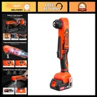 Cordless Right Angle Drill 3/8" Chuck, 90° Adjustable Speed, Brushless Motor, Ba