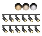  12-Light Track Light 3-CCT LED Track Lighting w/ Rotatable Heads (No Tracks)