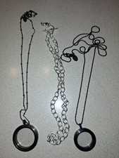 Authentic Origami Owl - 3 Chain and 2 Locket Lot