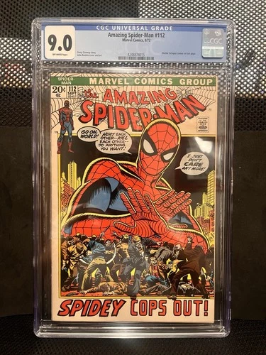 The Amazing Spider-Man #112 (Marvel Comics September 1972) CGC 9.0