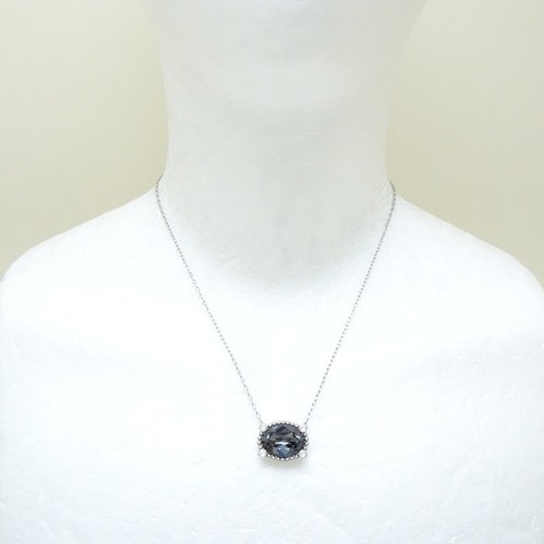 Collana SWAROVSKI cristallo placcato argento nero x trasparente /292615 - Foto 2 di 7