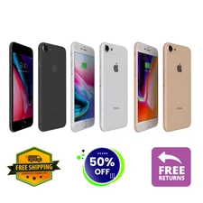 Apple iPhone 8 256GB 128GB 64GB - Red Silver Gray - Unlocked Verizon 4G iOS
