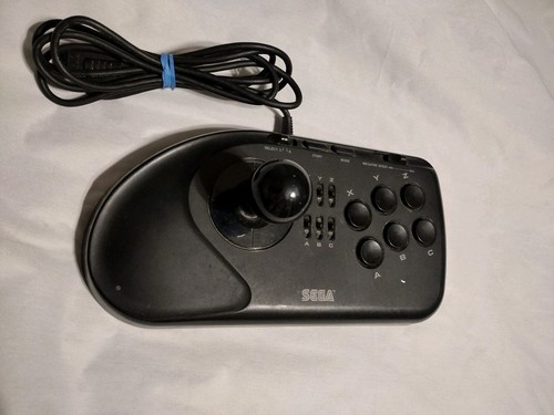 Sega Genesis Official 6 Button Arcade Stick Controller MK-1627 Black *Tested*