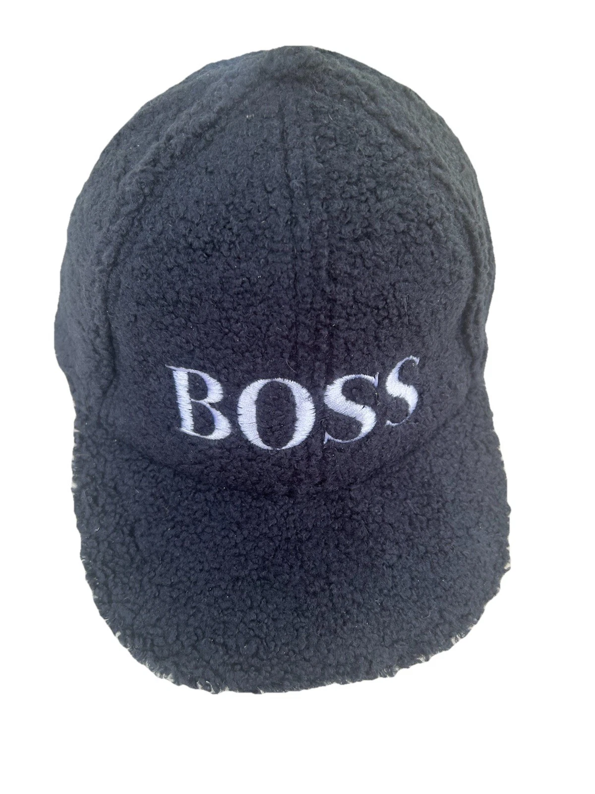 Hugo BOSS Sherpa Fleece Shearling Black Baseball Cap