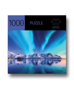 Aurora Mountains Jigsaw Puzzle 1000 Piece 69 cm x 51 cm Durable Fit Fun Leisure