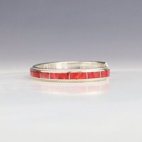 INDIANERARMBAND ZUNI STERLINGSILBER & STACHELIGE AUSTER VON RICKY BOOQUA - Bild 4 von 7