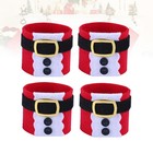 4pcs Belt Shape Napkin Decorative Napkin Holders Christmas Paper Part