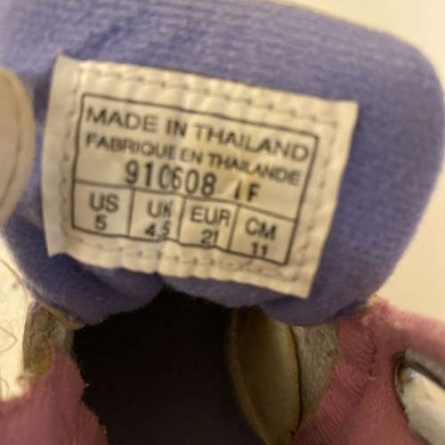 Vintage Girls Nike Flare Baby Shoes 1991 Thailand Pink White Rare 5 - Picture 6 of 12