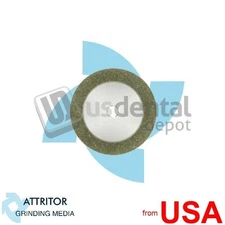 ATTRITOR - Mounted Diamond Disc Full Face Double Side 0.15mm thickness x  124107