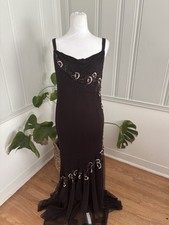 y2k silk beaded dress XSCAPE Dress