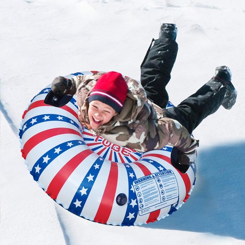 Portable Snow Tubing Ring Safe -25°C PVC with Strong Handles - Picture 5 of 7