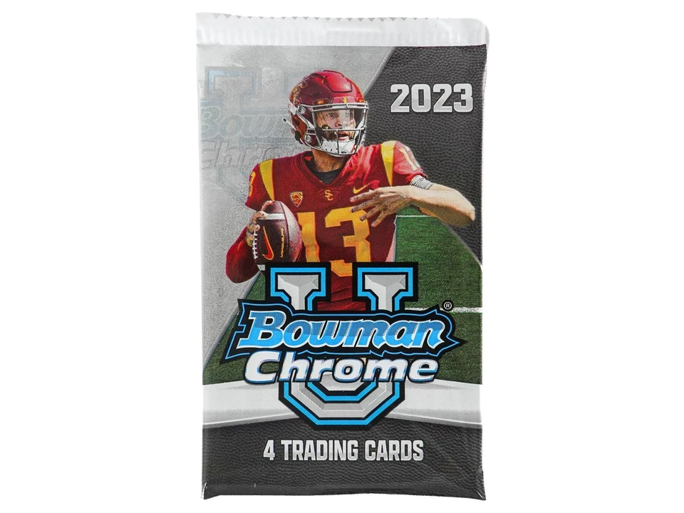 2023 Bowman University Chrome Football 7-Pack Blaster Box - Image 3 of 4