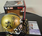Eddie George Signed Gold Heisman Trophy Mini Helmet - JSA COA Certified