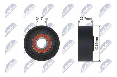 SPANNROLLE KEILRIPPENRIEMEN FÜR CITROËN  PASSEND FÜR FIAT FORD LANCIA MAZDA