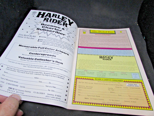 VIntage HARLEY RIDER COMIC - 1988 1ST EDITION Comic - Harley Davidson  (199 - Picture 3 of 8