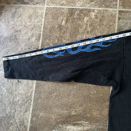 Bike Week Vtg 1998 Daytona Beach Faded Long Sleeve Shirt Sz Medium Flame Sleeve - Picture 11 of 11