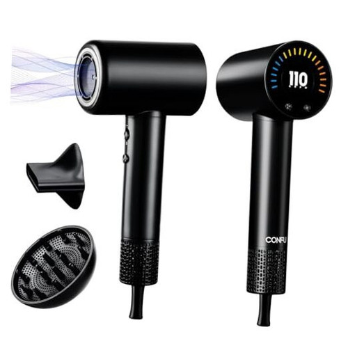 Hair Dryer, 110000 RPM Fast Drying Blow Dryer with Magnetic Diffuser and - Picture 1 of 7
