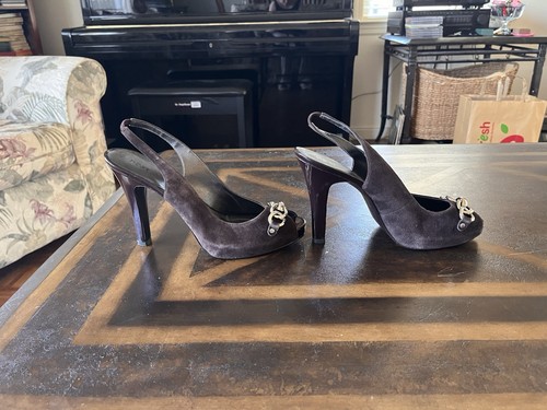 Next Brown Suede 4” Heels Size 9M - Picture 2 of 4