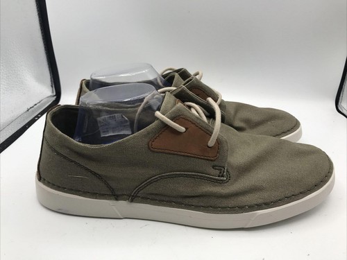 Clarks Men's Gereld Tie Casual Shoes, Sneakers Green Olive Size 11 M