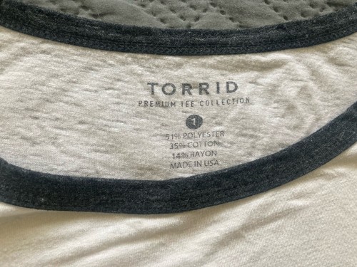 TORRID THE SONG REMAINS THE SAME LED ZEPPELIN WHITE TEE SHIRT T-SHIRT SIZE 1 - Picture 3 of 6