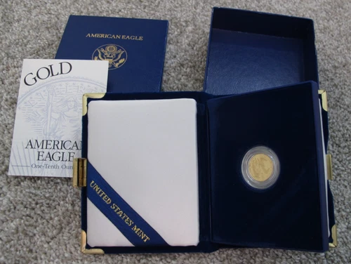 1996-W 1/10 Oz Gold American Eagle Proof Coin w/ Case and COA