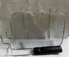 New Mainstays MS8400778514-2 4L Deep Fryer Replacement Mesh Fry Basket + Handle