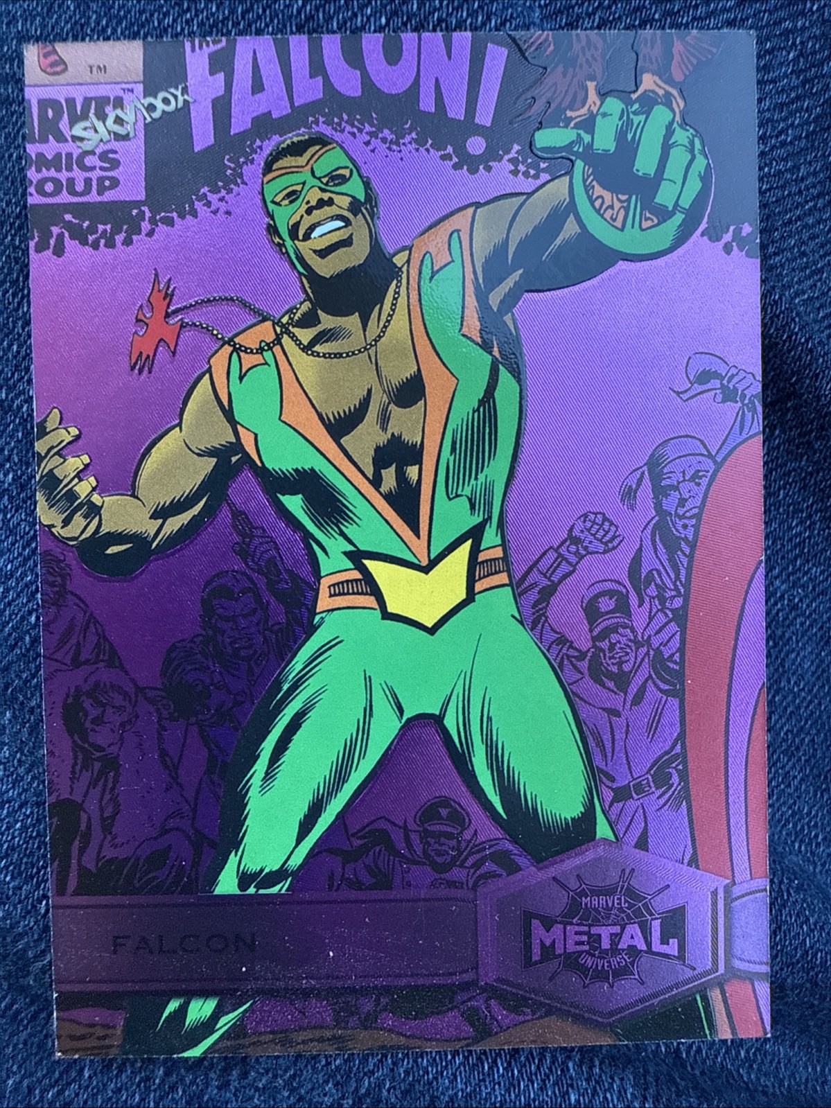 2021 2022 UD Marvel Metal Universe Spider-man PINK F/X FALCON #126 14/75