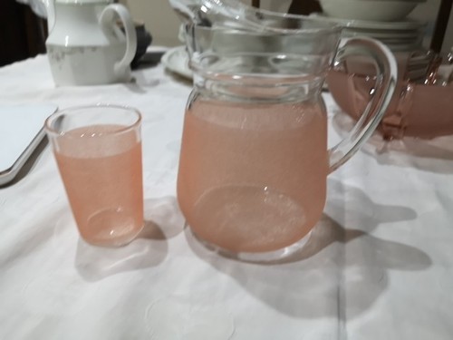 French Orange Frosted Glass Lemonade or Water Jug and Tumbler VGC - Picture 2 of 7