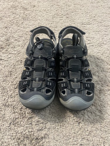 Keen Newport H2 Shoes Mens Size 8 Black Gray Waterproof Hiking Sandals Outdoor