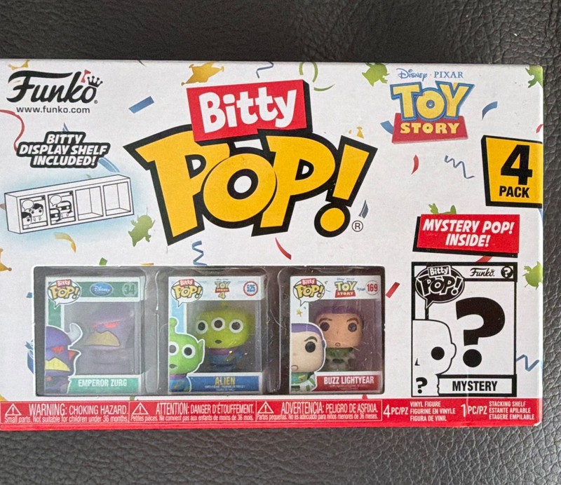 Funko Bitty Pop! Pixar Toy Story Vinyl Figures 4-Pack Buzz & Alien Mystery Pop