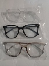 Okany 3 Pack Blue Light Blocking Glasses for Women Men, Round Computer Glasses A