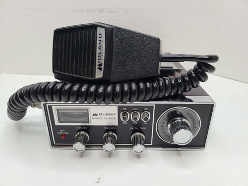 Vintage Midland CB Funkgerät Modell 13-882C Herstellungsstück Dez. 1975 23 Kanal mit Mikrofon ungetestet