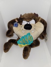 1997 Looney Tunes Taz Talking Tasmanian Devil Vintage Plush Applause WORKS